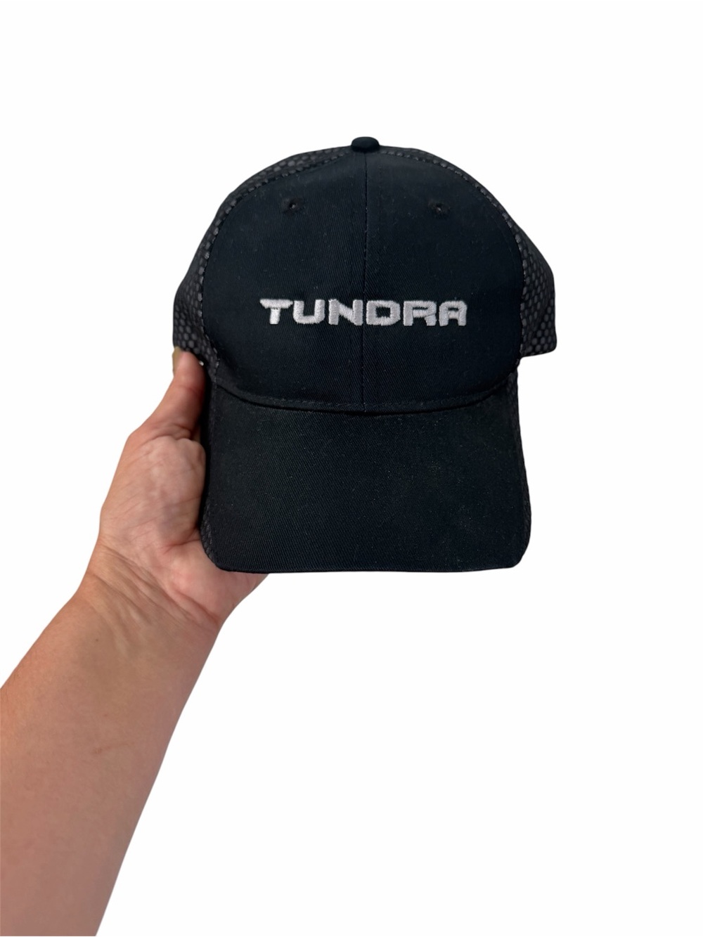 Toyota Tundra Black Cap with White Logo